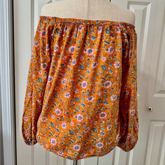 Evereve - Cleobella Shania Off the Shoulder floral print blouse. - Picture 6 of 11